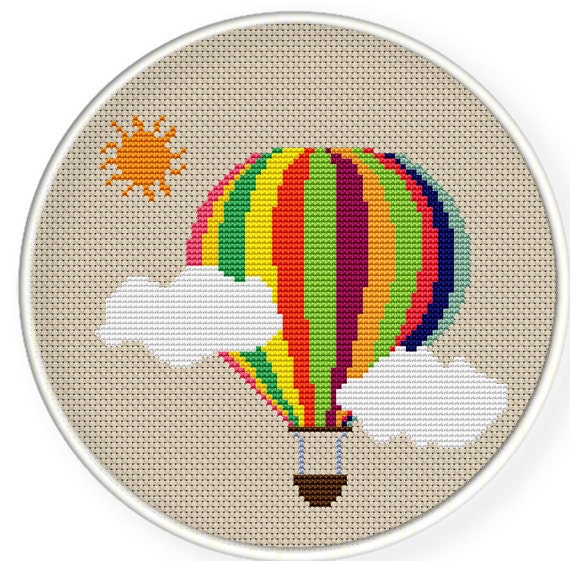 Instant download,free shipping,Cross stitch pattern, Cross-StitchPDF, pattern design ,balloon ,zxxc0180