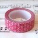 FREE SHIPPING -Japanese Washi Masking Tape, mt masking tape, Red Flowers Pattern Washi Tape