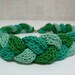 NATURE GREENS knitted necklace