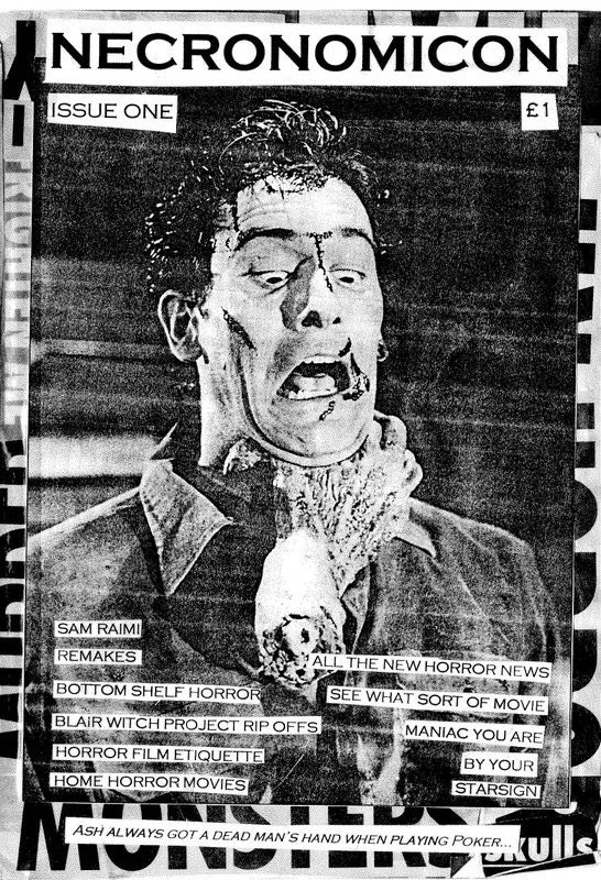 NECRONOMICON Issue 1 UK horror fanzine 2001 Evil Dead