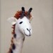 Claudia - Felt Giraffe. Art Puppet, Marionette, Stuffed Animals, Felted Toy. MADE TO ORDER