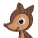 Wood Fox Bookend: Heirloom Kids Wooden Bookend Woodland Animal