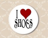I heart shoes. Pinback button