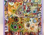 Greeting Card Red & Yellow, original artwork