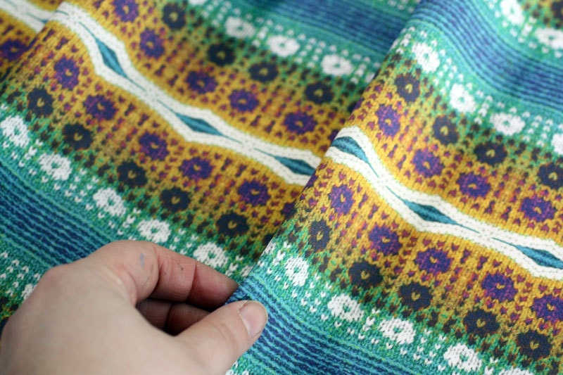 Fabric Botanical Garden, turquoise colorway, fat quarter