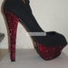 Bling Peep Toe Pumps