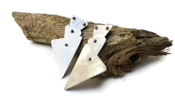 Silver Arrowhead Earrings - Sterling Silver - Perfect Gift Idea