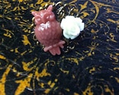Owl Rose Ring (one of a kind)
