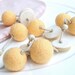 Felt Ball Necklace Handmade Felt Jewelry Felted Necklace Champagne Vanilla Cream Felt Beads Fall Fashion
