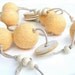 Felt Ball Necklace Handmade Felt Jewelry Felted Necklace Champagne Vanilla Cream Felt Beads Fall Fashion