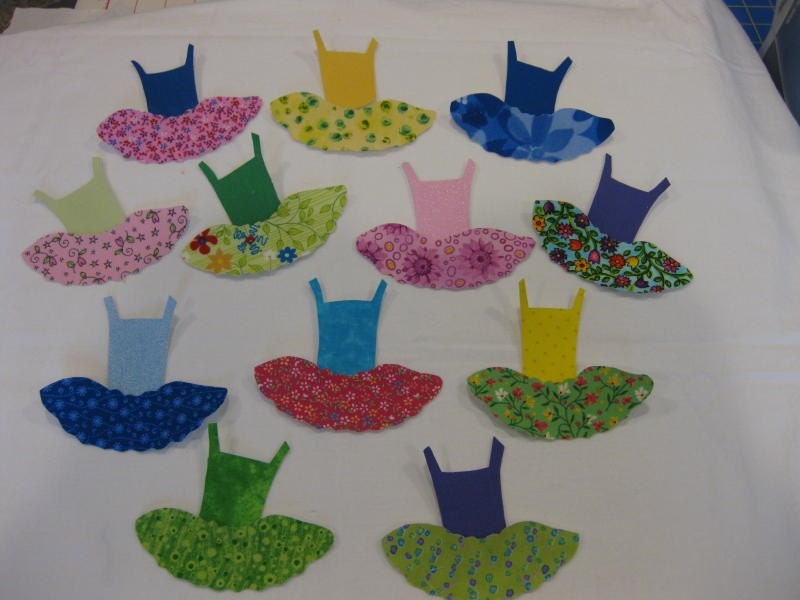 Ballerina tutu appliques
