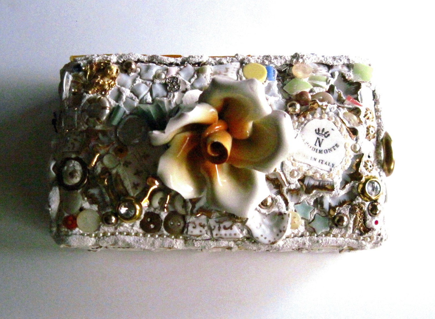 Mosaic Treasure Box - Vintage Shabby Chic