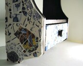 Cottage Style Antique Mosaic Shelf