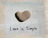 Love stones - Genuine heart stone  beach rock