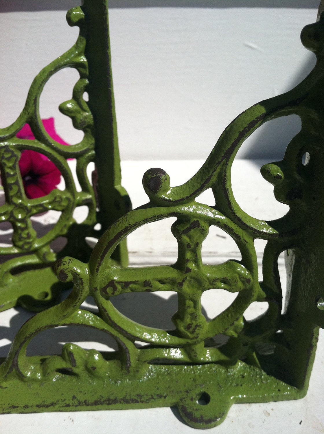 Wall Brackets, Cast Iron - Set of 2