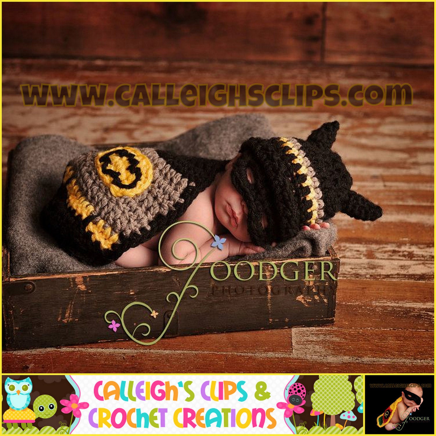 Instant Download Crochet Pattern - No. 21 - Batbaby and sidekick - Cuddle Cape Set