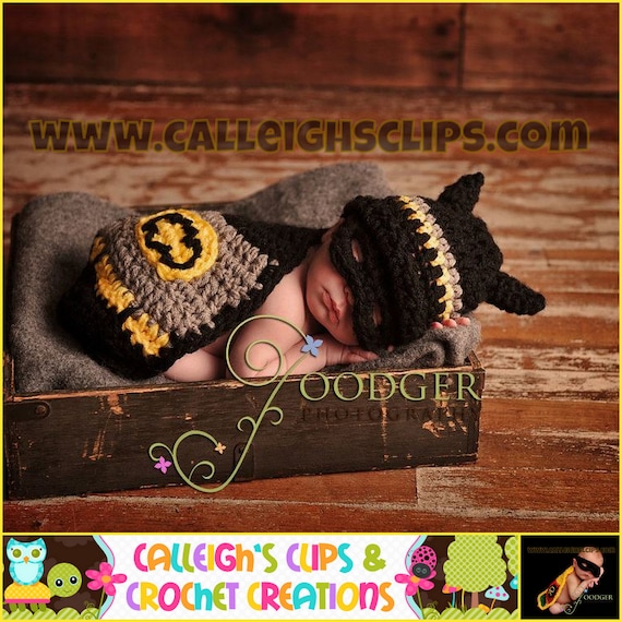 Batbaby - Cuddle Critter Cape Set  - Hat, Mask and Cape -