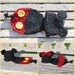 Instant Download Crochet Pattern - No 16 Cartoon Mice- boy and girl - Cuddle Critter Cape Set