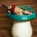 Instant Download - Crochet pattern - Caterpillar Critter Cape - Newborn Photography Prop -