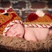 Instant Download Crochet Pattern- No 44 Gingerbread boy & girl - Cuddle Cape Set -Photography Prop