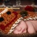 Instant Download Crochet Pattern- No 44 Gingerbread boy & girl - Cuddle Cape Set -Photography Prop