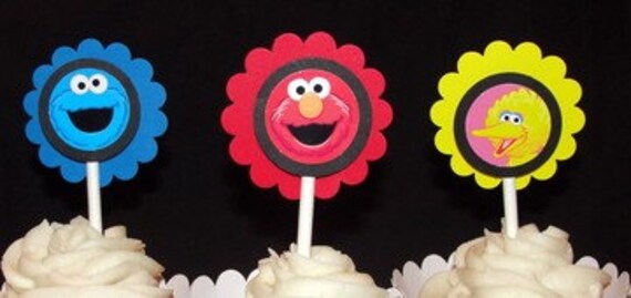 Sesame Street Cupcake Toppers