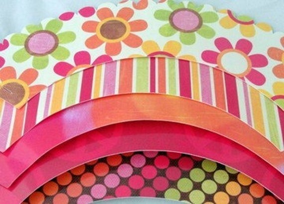 Peace Sign Cupcake Kit for Teen Tween Birthday Party
