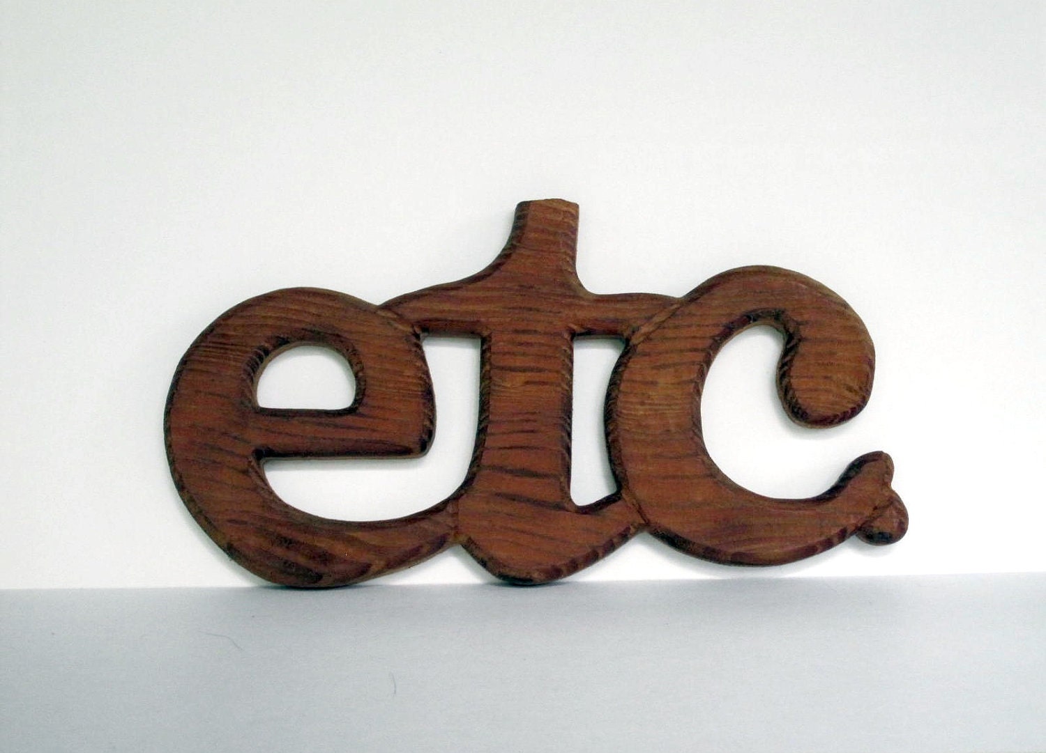 Etc. Sign Wood Letter Sign Letter E T C by LoveButlerVintage