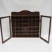 Mid Century Display Case - Wood and Glass Curio Cabinet for Miniatures