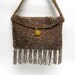 Antique Beaded Fringe Purse - 1920s Flapper Handbag