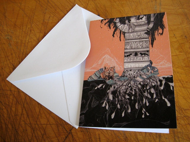 Fox Tree // Greeting Card