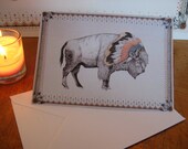 White Bison // Greeting Card