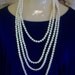 1920s Extra Long 120in Flapper Style Faux Pearl Necklace