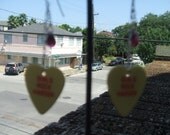 Girls Rock Harder guitar pick earrings