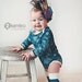 Baby Girl Clothes Onesie, Newborn to 18 months, Two Piece Set, Long or Short Sleeves, The Cuddle Loom. The Kamieo Onesie