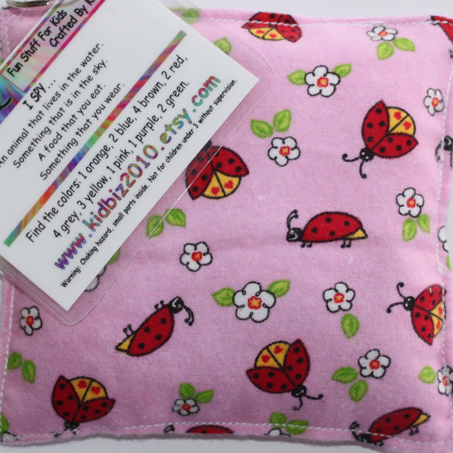 I Spy Bag - LOVELY LADYBUGS Treasure Hunt with Picture Card - All sells helps support our sports activities and summer camps.