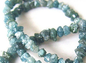 Blue rough DIAMONDS 1.5-2mm