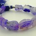 RESEERVED For Diana...........Awsome blue/purple hammer faceted agate nugget beads 14-16mm 1/2 strand