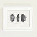 Vintage camera poster - retro print in black and white 3 views old camera with a caption - size A4