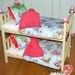 Doll Bed - Fairies n FLowers American Doll Bunk Bed - Fits American Girl Doll and 18 inch dolls