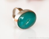Turquoise Agate Sterling Silver Ring