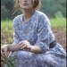 V i n t a g e - 1940s Small Medium - Jersey Neck  - Handmade Floral Vintage Dress - Bohemian Prairie Woodland Folk Anthropologie