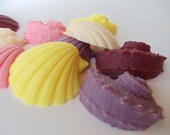 50 Seashell Soap - beach wedding favor, ocean baby shower favor