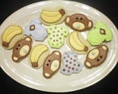 Monkey Baby Shower cookies