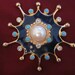 Crown Jewels - Vintage Gold Tone, Enamel & Rhinestone Brooch/Pendant
