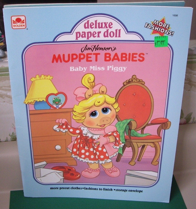 miss piggy paper doll set