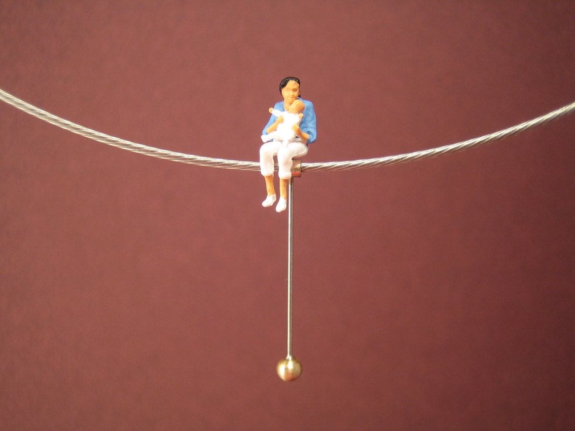 Tightrope walk "MOM & BABY" - Necklace