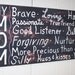 MOM Subway SIGN Distressed Black Pink Handmade Hand-painted Wooden 12x24 WHAGN