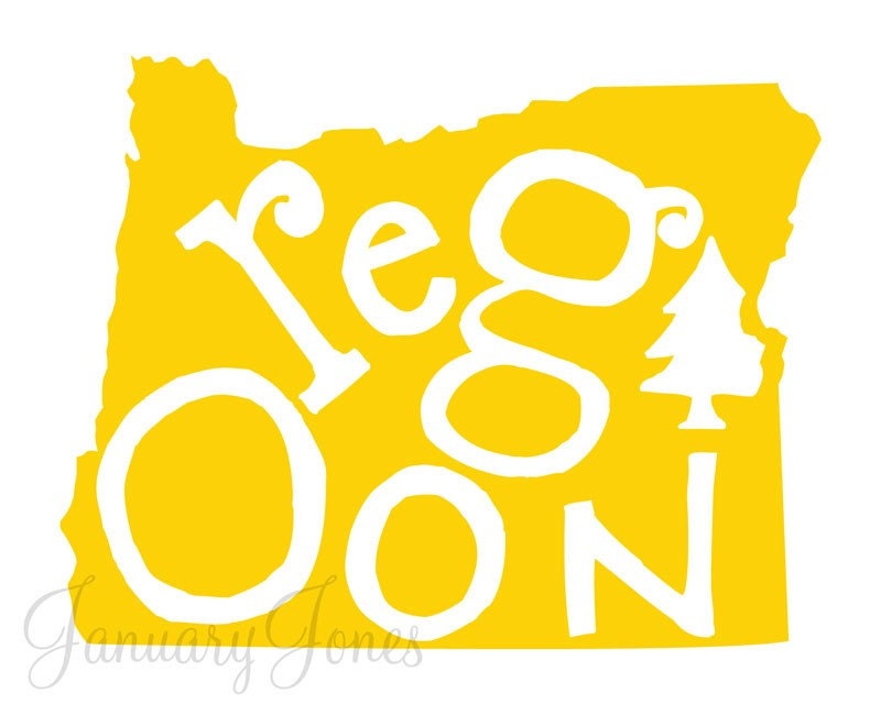 OREGON- the CA project art print poster wall decor