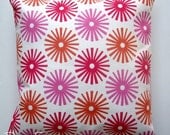 16x16 inch Pillow Cover, Cushion Cover. Fireworks Jellybean.....Envelope Back Enclosure.
